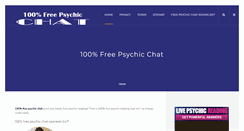Desktop Screenshot of 100freepsychicchat.net
