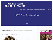 Tablet Screenshot of 100freepsychicchat.net
